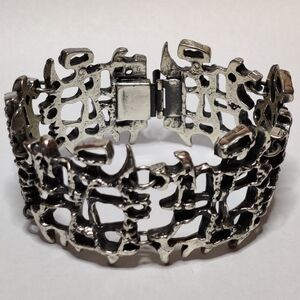 Vintage Guy Vidal Modernist Brutalist Bracelet
